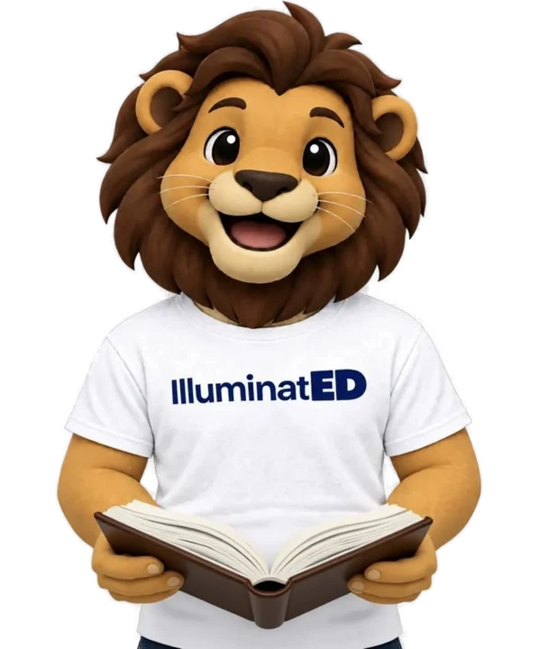Tiggy the lion reading